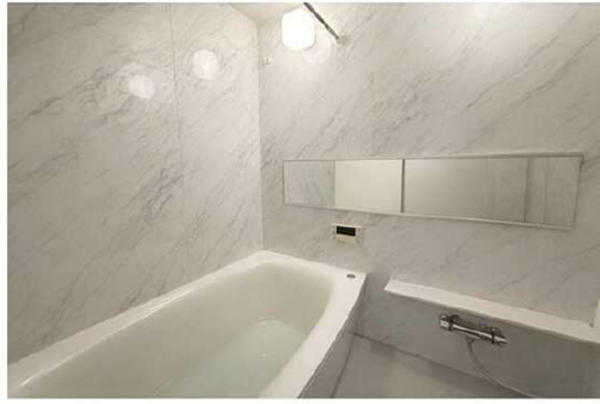 広島市西区大芝、マンションの風呂画像です