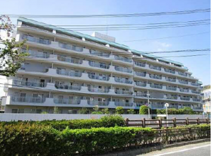 広島市東区牛田早稲田、マンションの外観画像です