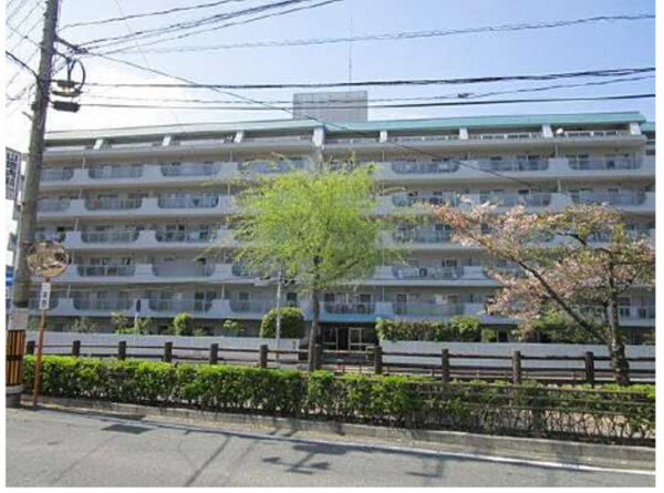 広島市東区牛田早稲田、マンションの外観画像です