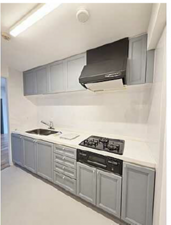 広島市西区田方、マンションのキッチン画像です