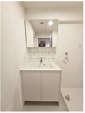 広島市西区田方、マンションの洗面画像です