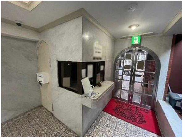 広島市中区三川町、マンションのエントランス画像です