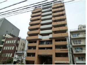 広島市中区宝町、マンションの外観画像です