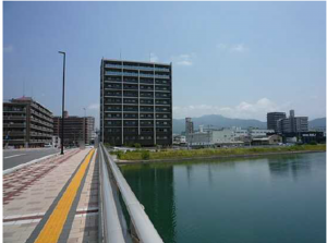 広島市南区大州、マンションの外観画像です