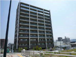 広島市南区大州、マンションの外観画像です