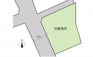 広島市西区山田町、土地の間取り画像です