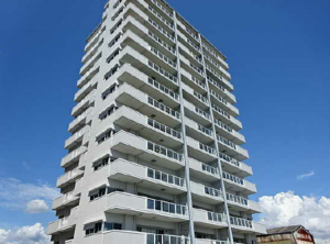 広島市西区観音新町、マンションの外観画像です