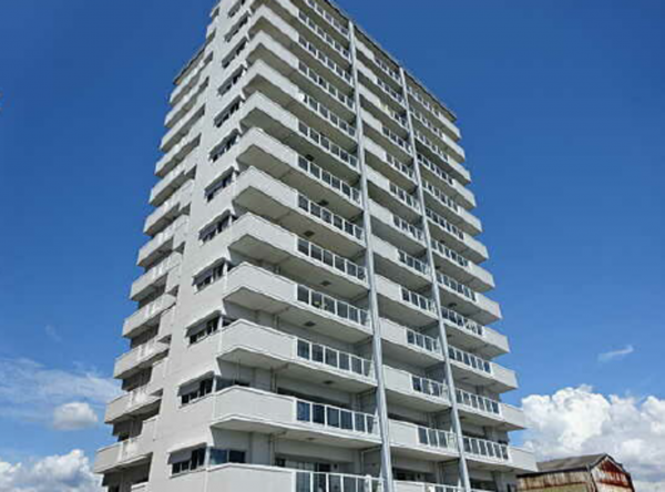 広島市西区観音新町、マンションの外観画像です