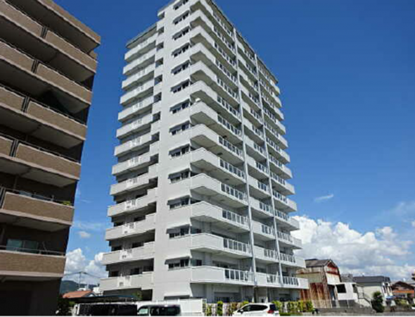 広島市西区観音新町、マンションの外観画像です