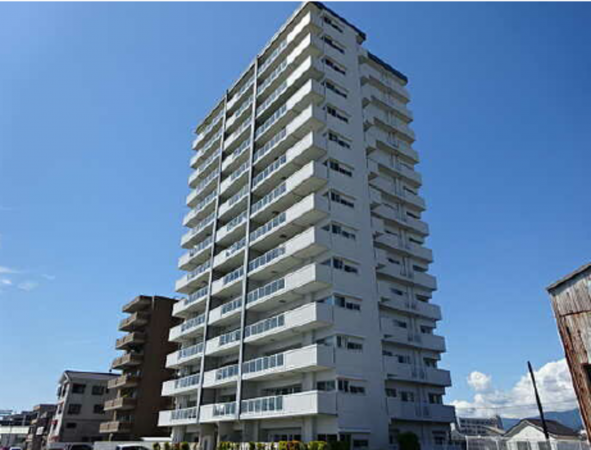 広島市西区観音新町、マンションの外観画像です