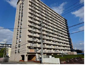 広島市南区宇品西、マンションの外観画像です