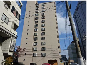 広島市南区宇品西、マンションの外観画像です