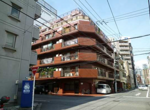 広島市中区竹屋町、マンションの外観画像です