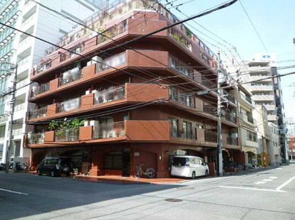 広島市中区竹屋町、マンションの外観画像です