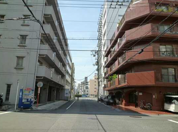 広島市中区竹屋町、マンションの外観画像です