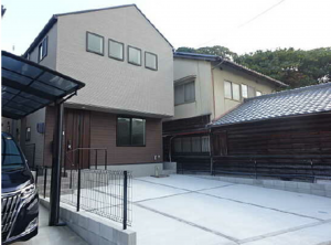 広島市南区北大河町、新築一戸建ての外観画像です