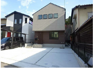 広島市南区北大河町、新築一戸建ての外観画像です