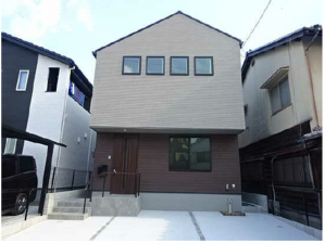 広島市南区北大河町、新築一戸建ての外観画像です