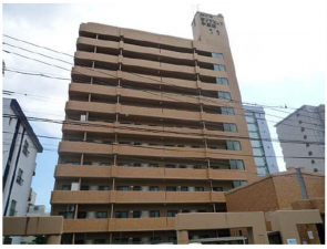 広島市南区宇品西、マンションの外観画像です