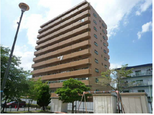 広島市南区宇品西、マンションの外観画像です