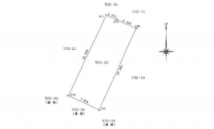 広島市中区吉島東、土地の間取り画像です
