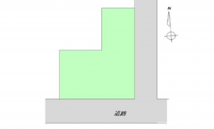 広島市南区宇品御幸、土地の間取り画像です