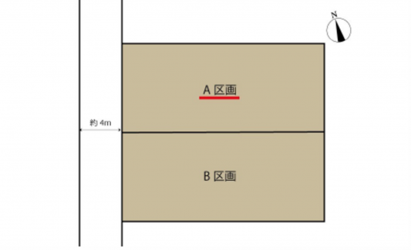 広島市東区上温品、土地の間取り画像です