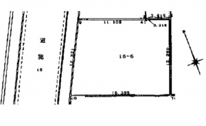 広島市西区打越町、土地の間取り画像です