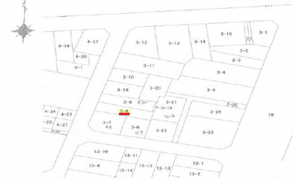 広島市西区横川町、土地の間取り画像です