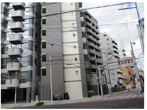 広島市西区横川町、収益物件/マンションの外観画像です