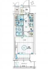 広島市西区横川町、収益物件/マンションの間取り画像です