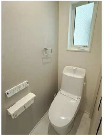 広島市東区牛田南、新築一戸建てのトイレ画像です