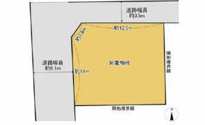広島市東区温品、土地の間取り画像です