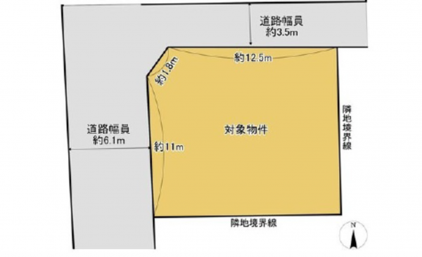広島市東区温品、土地の間取り画像です