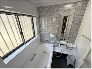 広島市東区上温品、中古一戸建ての風呂画像です