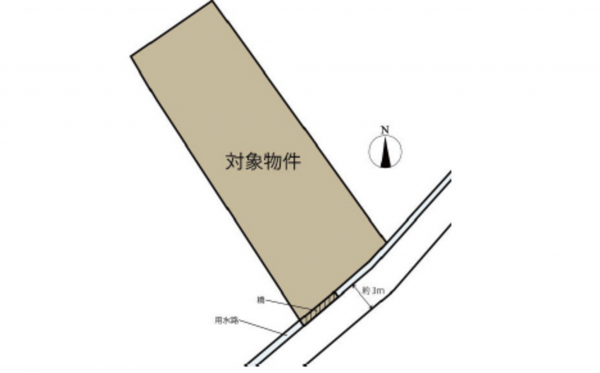 広島市南区丹那町、土地の間取り画像です