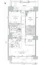 広島市中区袋町、収益物件/マンションの間取り画像です
