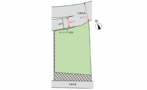 広島市西区井口、土地の間取り画像です