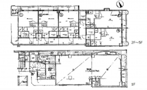 広島市西区南観音、収益物件/ビルの間取り画像です