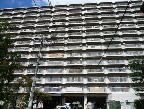 広島市南区宇品御幸、マンションの外観画像です