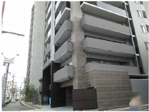 広島市西区横川町、マンションの外観画像です