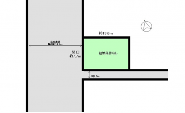 広島市南区宇品西、土地の間取り画像です
