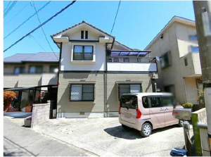 広島市西区山手町、中古一戸建ての外観画像です