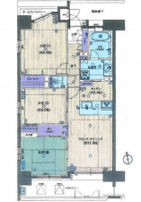 広島市中区三川町、マンションの間取り画像です