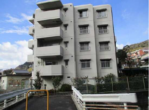 広島市西区田方、マンションの外観画像です