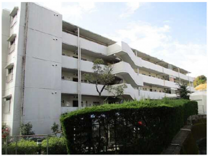 広島市西区田方、マンションの外観画像です