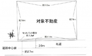 広島市南区皆実町、土地の間取り画像です