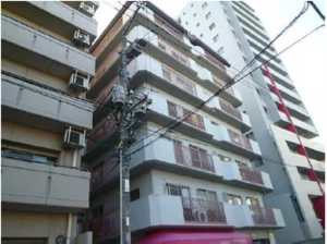 広島市中区鶴見町、マンションの外観画像です