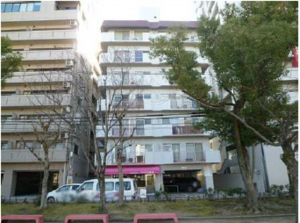 広島市中区鶴見町、マンションの外観画像です