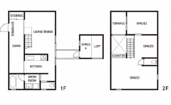 広島市東区戸坂新町、中古一戸建ての間取り画像です